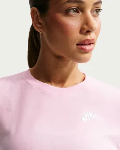 NIKE - T- SHIRT SPORTSWEAR CLUB ESSENTIALS  ROSA DA DONNA , DX7902/663