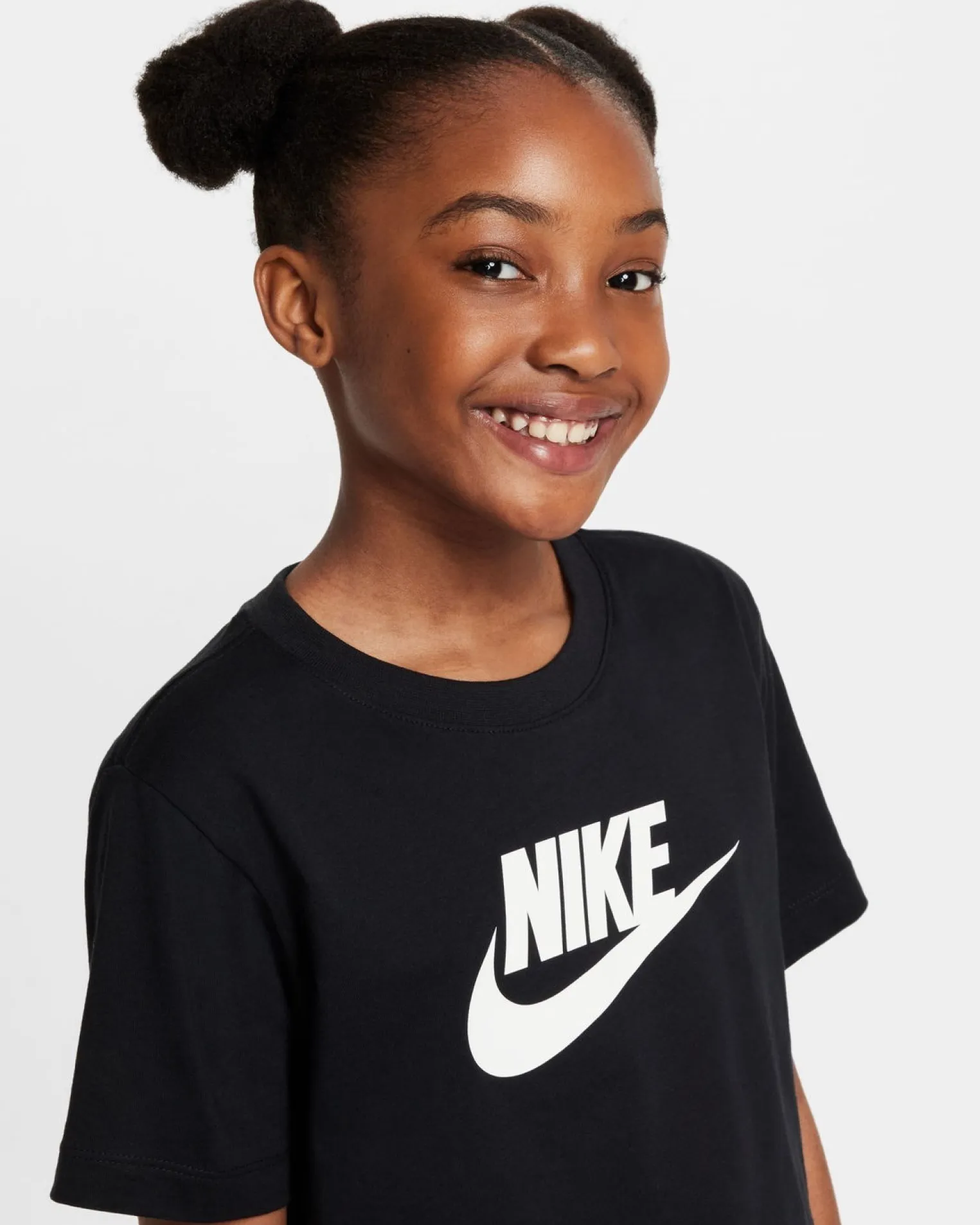 NIKE - Tshirt sportwear a maniche corte da bambini nera - FZ5548/010