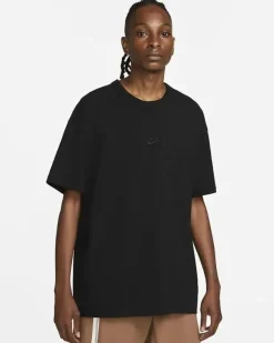 NIKE -  T-SHIRT UOMO MEZZA MANICA SPORTSWEAR  NERA PREMIUM ESSENTIALS, DO7392-010