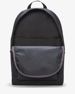 NIKE - Zaino nero e bianco con spallacci regolabili e tasca frontale