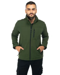 ON SPIRIT - GIACCA VERDE IN SOFTSHELL DA UOMO AU01952