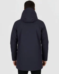 ON SPIRIT - GIUBBINO CON CAPPUCCIO FULL ZIP  IMBOTTITO DA UOMO BLU , ADELFO
