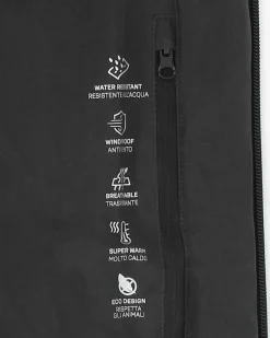ON SPIRIT - GIUBBINO CON CAPPUCCIO FULL ZIP  IMBOTTITO DA UOMO NERO, ADELFO