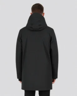 ON SPIRIT - GIUBBINO CON CAPPUCCIO FULL ZIP  IMBOTTITO DA UOMO NERO, ADELFO