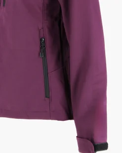 ON SPIRIT - GIUBBINO CON CAPPUCCIO FELPATO SOFTSHELL DONNA BORDEAUX - ALBA