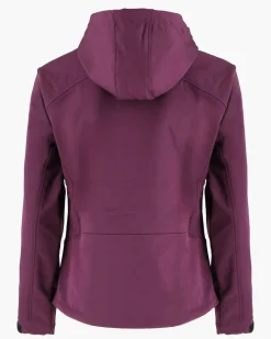 ON SPIRIT - GIUBBINO CON CAPPUCCIO FELPATO SOFTSHELL DONNA BORDEAUX - ALBA