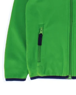ON SPIRIT - MAGLIA MICROPILE VERDE FULL ZIP DA RAGAZZO