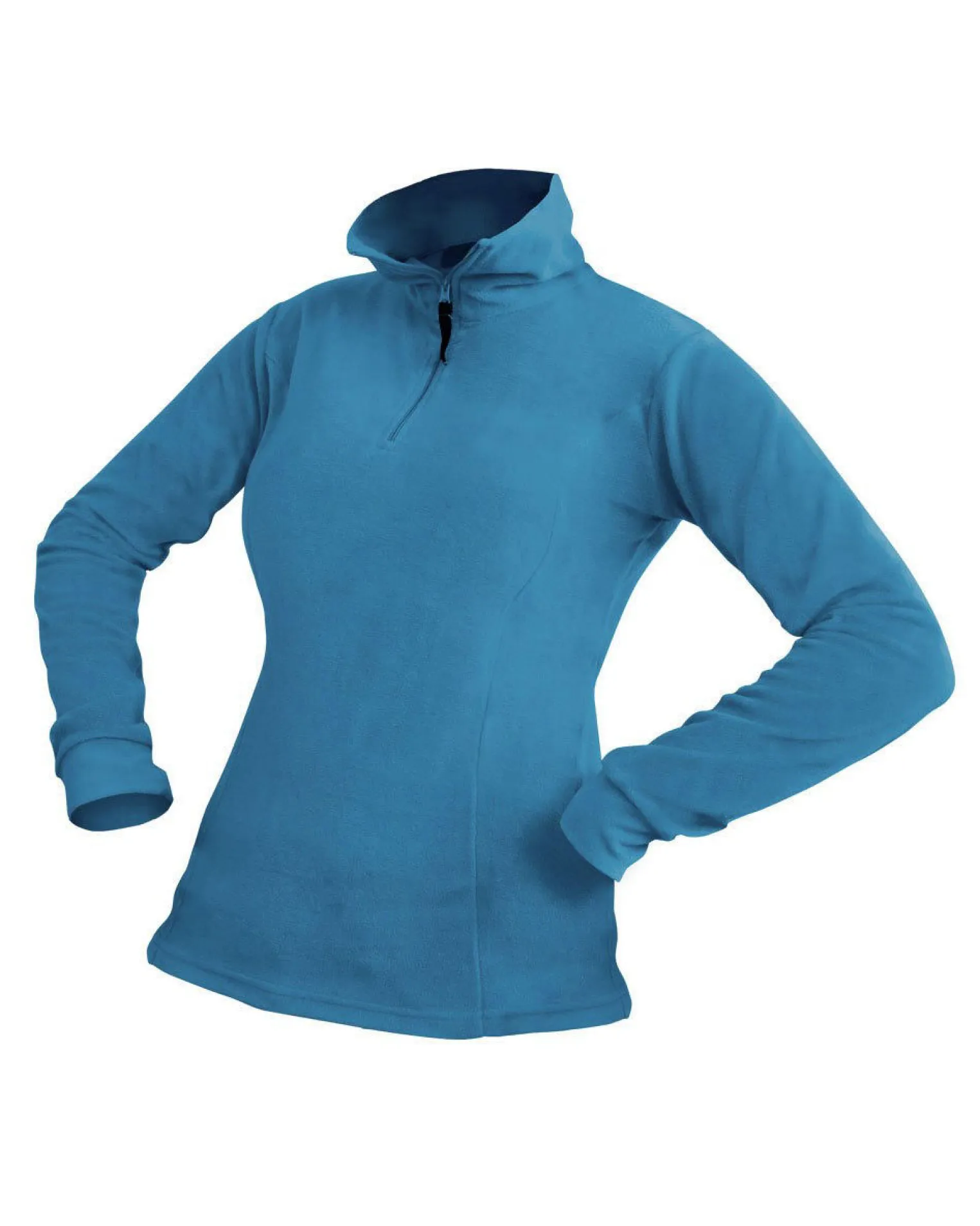 ON SPIRIT - MICROPILE DONNA MEZZA ZIP SKY- ERICA