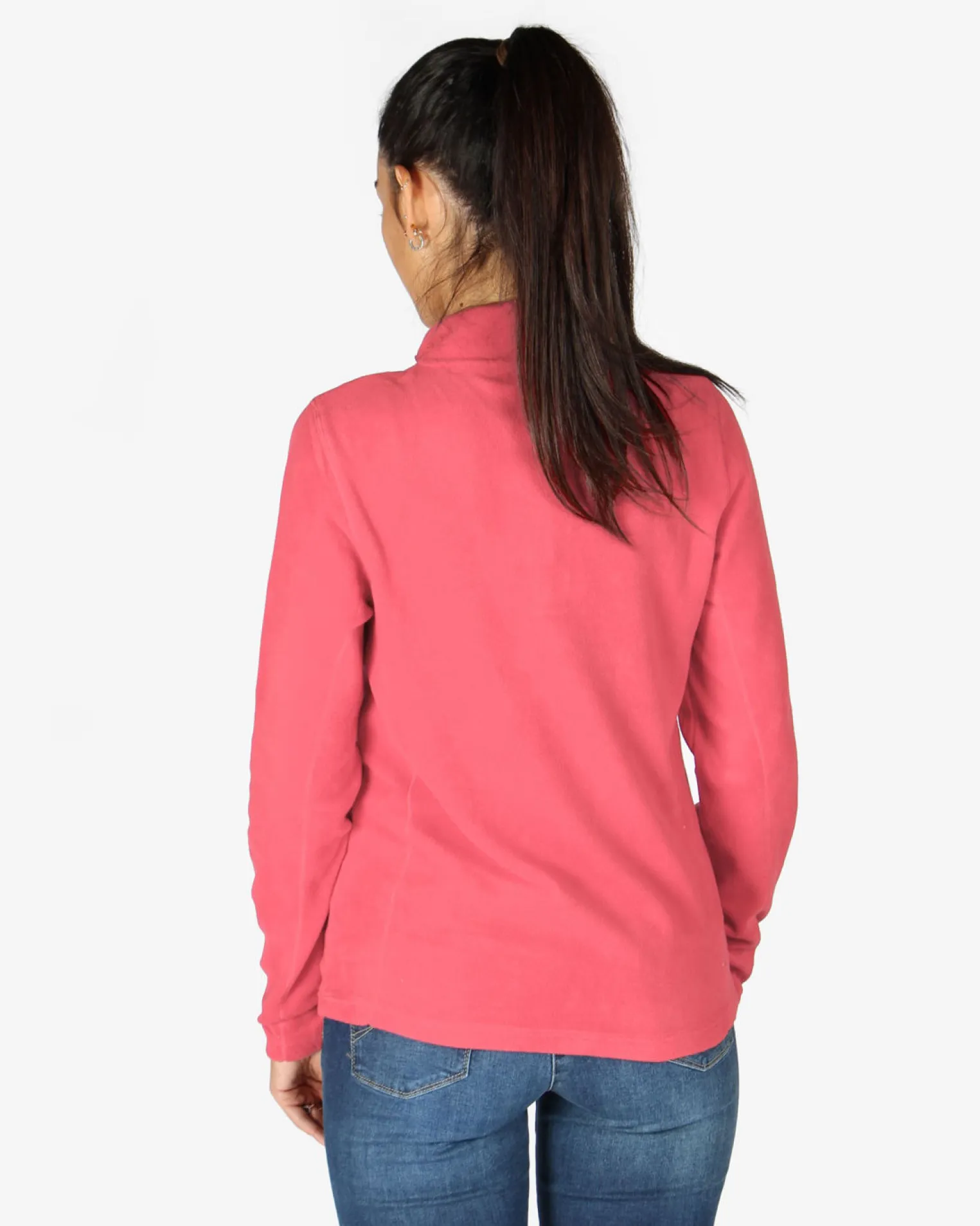 ON SPIRIT - MICROPILE DONNA MEZZA ZIP CORALLO - VALENTINA
