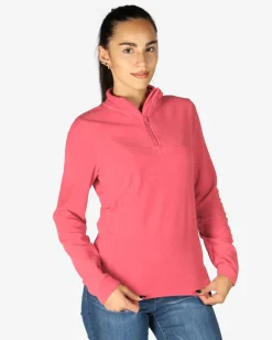 ON SPIRIT - MICROPILE DONNA MEZZA ZIP CORALLO - VALENTINA