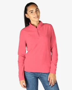 ON SPIRIT - MICROPILE DONNA MEZZA ZIP CORALLO - VALENTINA