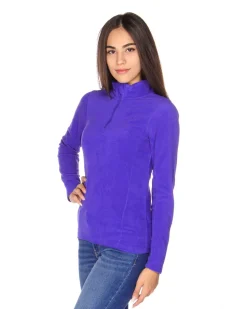 ON SPIRIT - MICROPILE DONNA  MEZZA ZIP VIOLA -  VALENTINA