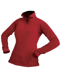 ON SPIRIT - Micropile rosso da donna con mezza zip frontale - ELISA
