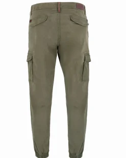 ON SPIRIT - PANTALONE CARGO VERDE DA UOMO CON POLSINO