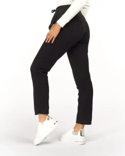 ON SPIRIT - PANTALONI IN PILE DONNA NERI- ILARIA