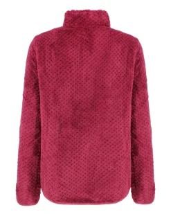 ON SPIRIT - PILE BORDEAUX FULL ZIP DA DONNA