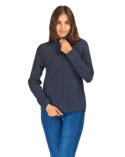 ON SPIRIT - PILE DONNA FULL ZIP BIANCO - LUANA