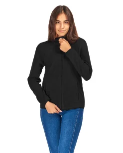 ON SPIRIT - PILE DONNA FULL ZIP NERO - LUANA