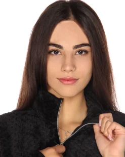 ON SPIRIT - PILE NERO FULL ZIP DA DONNA