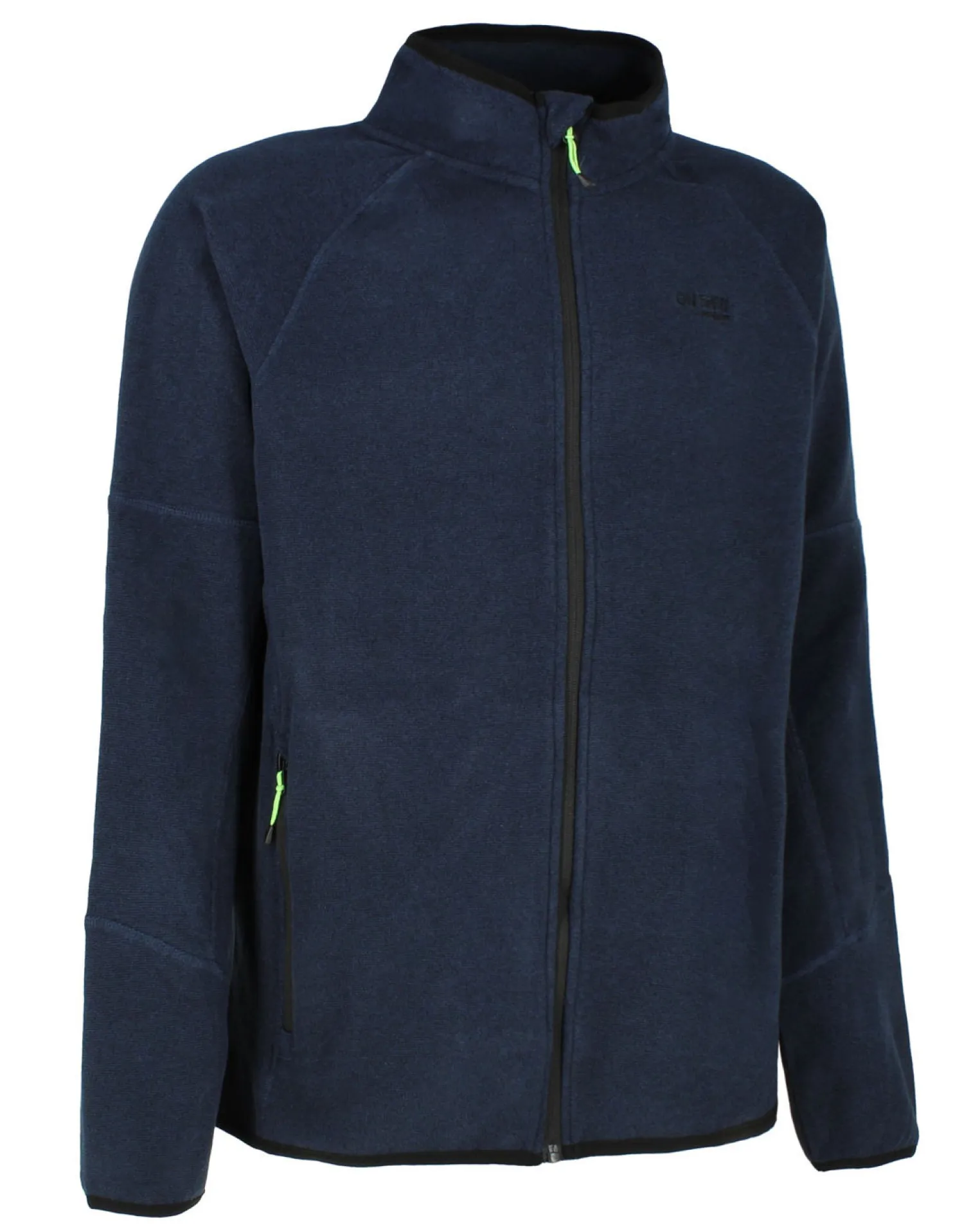 ON SPIRIT - PILE RIGATO UOMO FULL ZIP BLU SCURO - FABIO