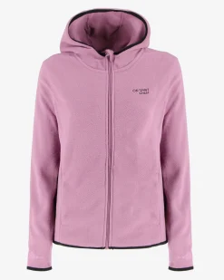 ON SPIRIT - PILE ROSA DA DONNA CON CAPPUCCIO E ZIP