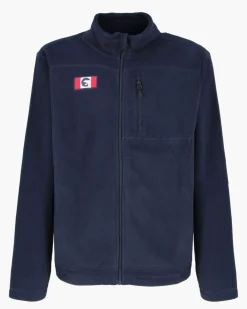 ON SPIRIT - PILE UOMO FULL ZIP BLU SCURO - GLAUCO
