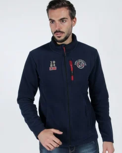 ON SPIRIT - PILE UOMO FULL ZIP BLU- MATTIA