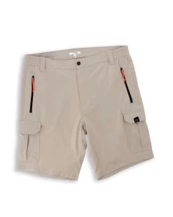 ON SPIRIT - SHORT CARGO CON TASCONI BEIGE CON DETTAGLI ARANCIONE FLUO E NERI, SANCHO
