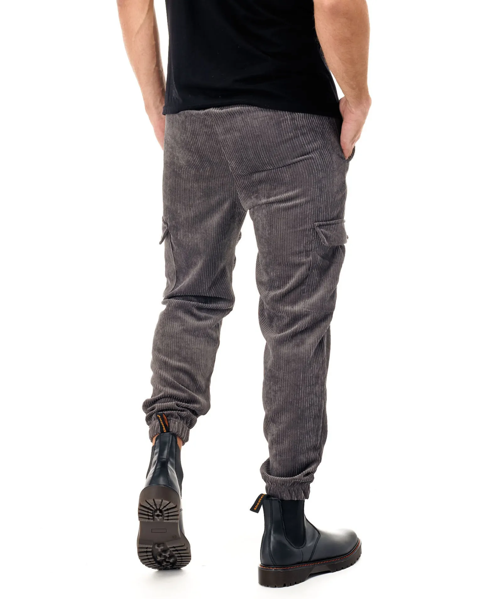 ON SPIRIT - UOMO PANTALONE TASCHE LATERALI VELLUTO