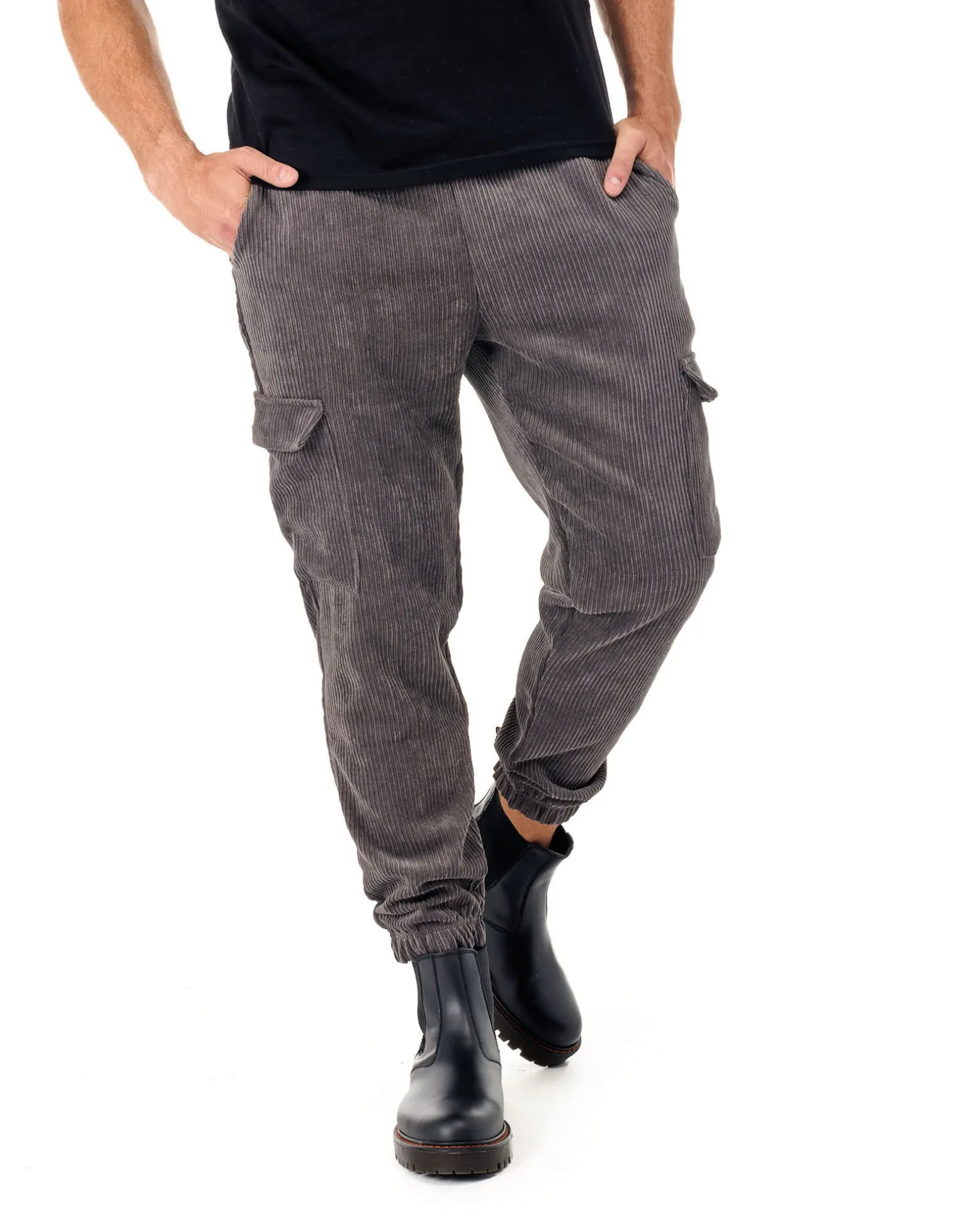 ON SPIRIT - UOMO PANTALONE TASCHE LATERALI VELLUTO