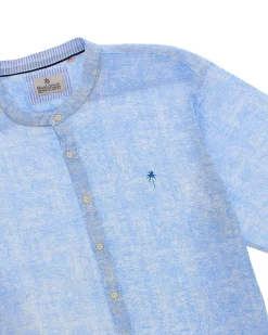 OVER CAMICIA MEZZA MANICA LINO