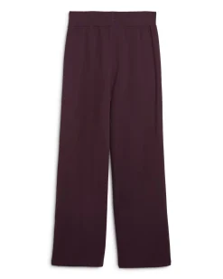 PANTALONE HER HIGH-WAIST STRAIGHT PLUM