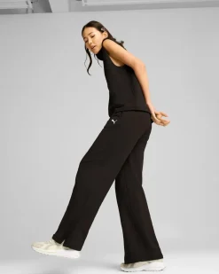 PANTALONE HER HIGH-WAIST STRAIGHT BLACK