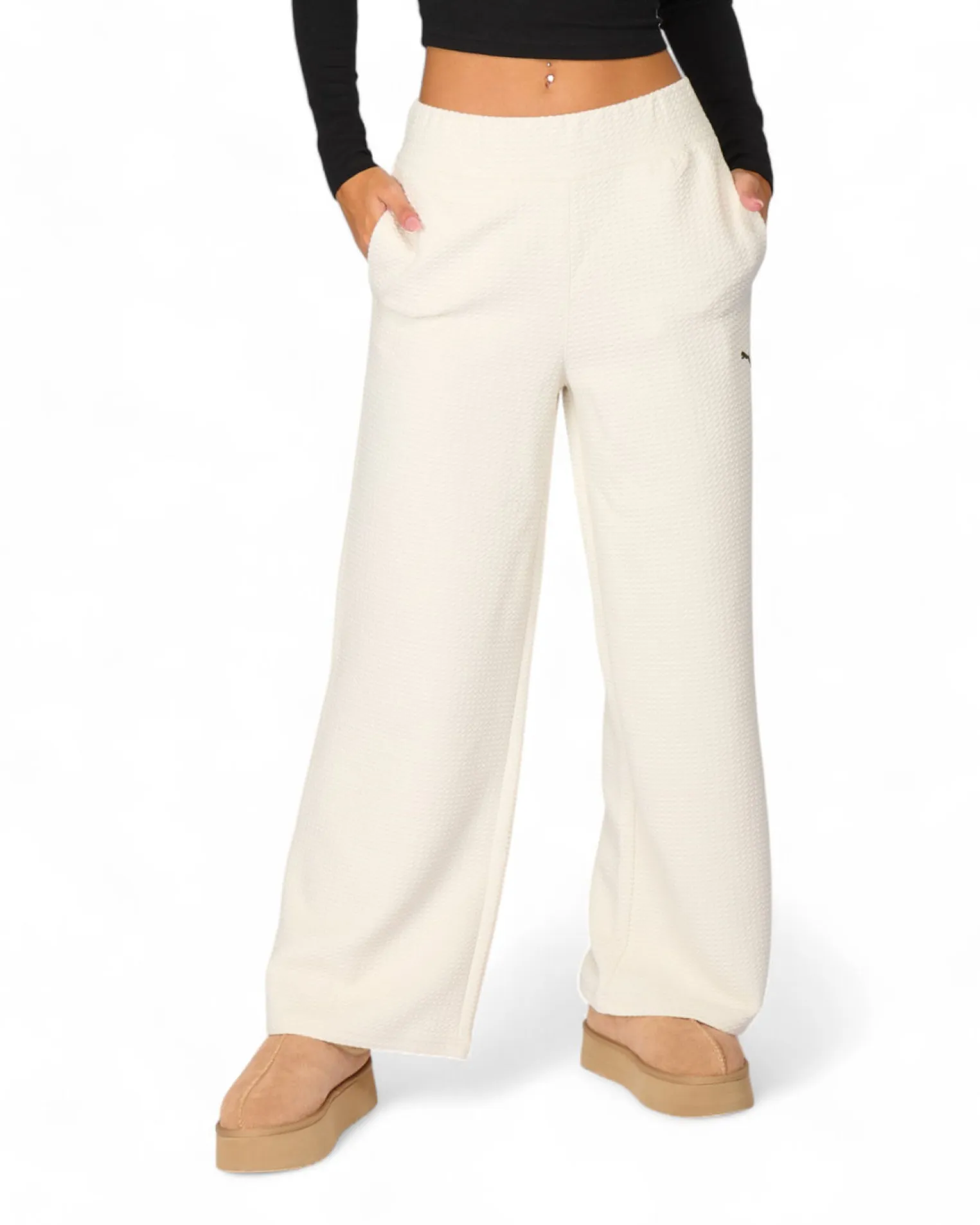 PANTALONE Q4 STUDIO TEXTURED HW GREY