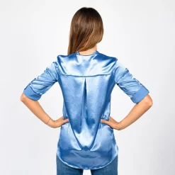 PAQUITA - CAMICIA MANICA 3/4 SCOLLO V