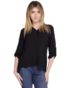 PAQUITA - CAMICIA MANICA 3/4 SCOLLO V