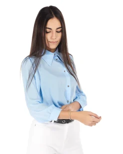 PAQUITA - CAMICIA MANICA 3/4 UNITO BOTTONI ORO