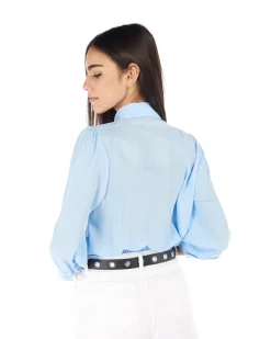 PAQUITA - CAMICIA MANICA 3/4 UNITO BOTTONI ORO