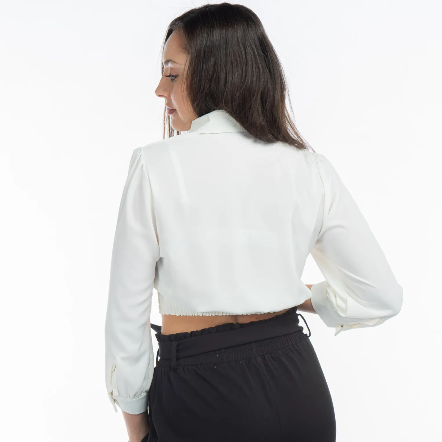 PAQUITA - CAMICIA MANICA 3/4 UNITO BOTTONI ORO