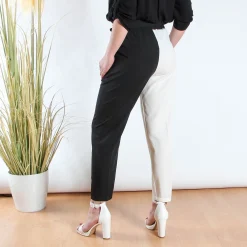 PAQUITA - PANTALONE TASCA AMERICA CON CINTA IN TESSUTO