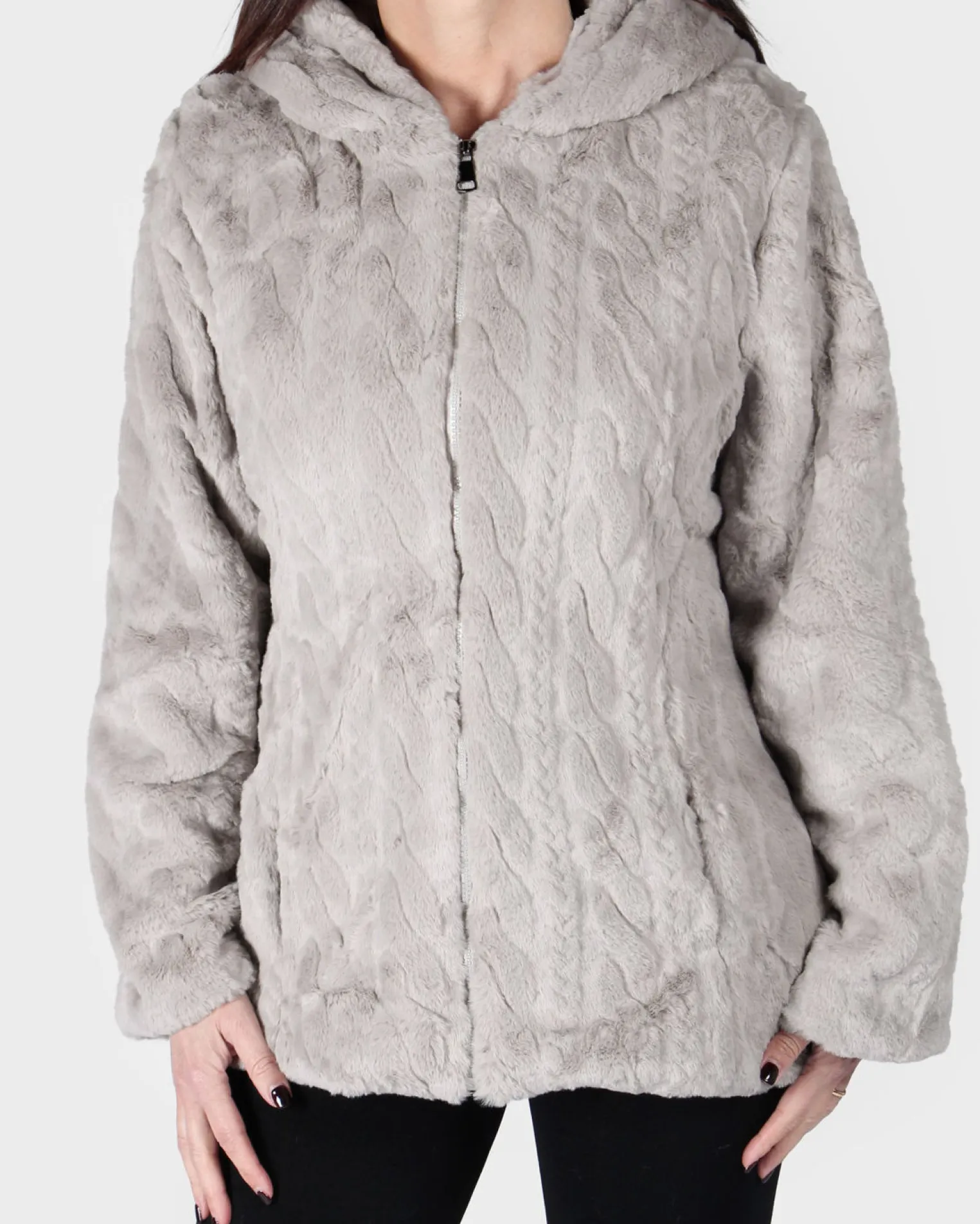 PELLICCETTA FULL ZIP CON CAPPUCCIO