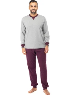 PIGIAMA UOMO INTERLOCK 100%COT.BIC.C60