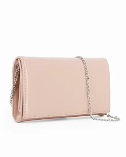 Pochette cipria in vernicecon patta - MADE IN ITALY