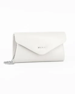 POCHETTE PU C/PATTA A PUNTA+LETTERING