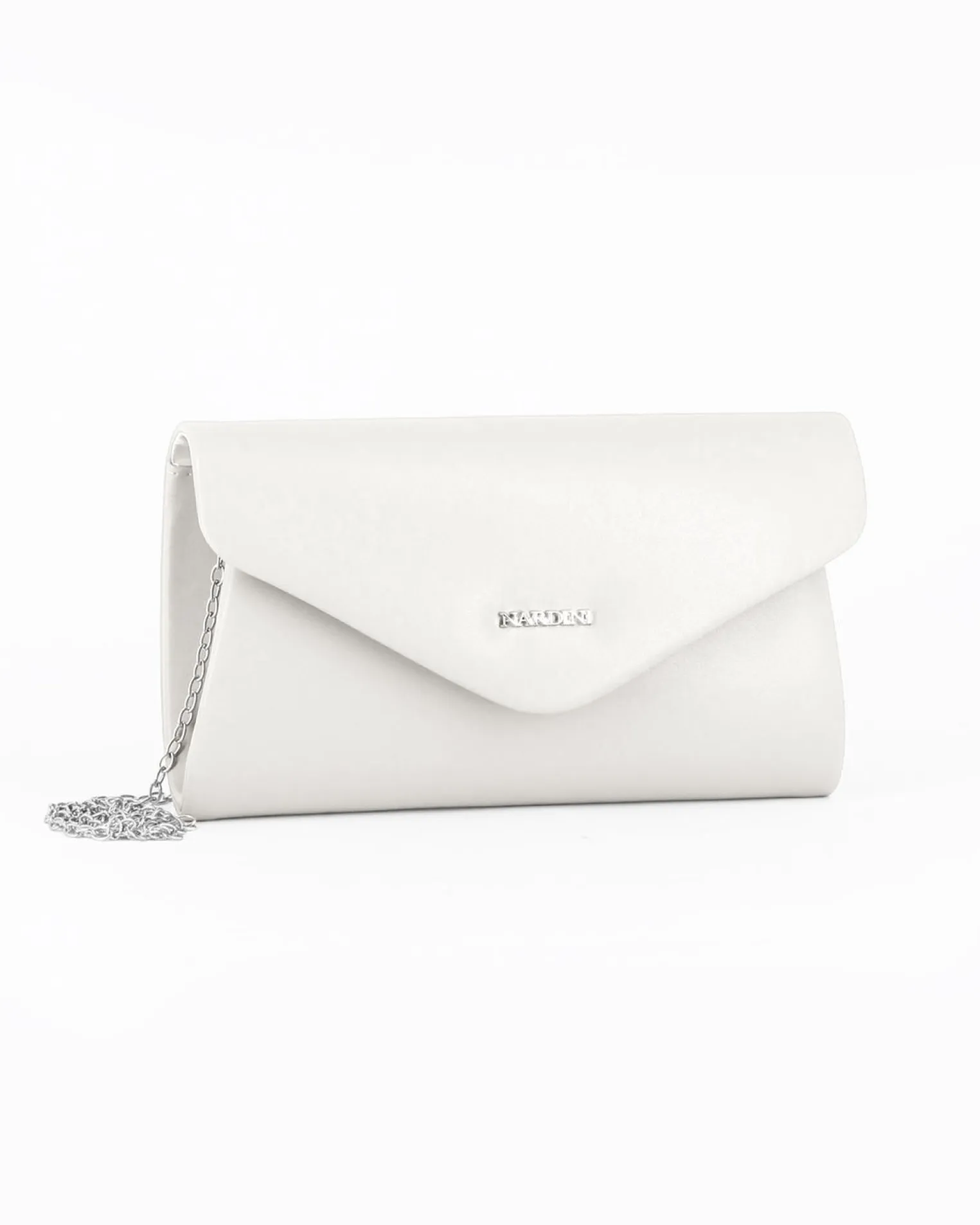 POCHETTE PU C/PATTA A PUNTA+LETTERING