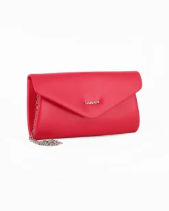 POCHETTE PU C/PATTA A PUNTA+LETTERING