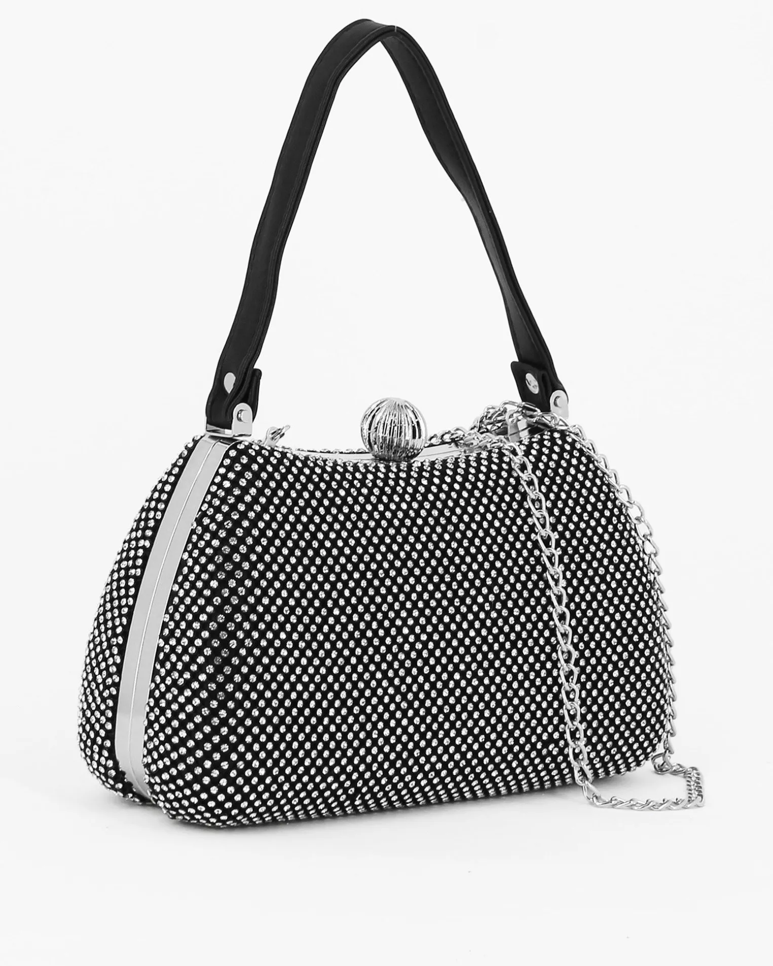 POCHETTE TUTTA STRASS 1MANICO