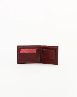 Portafoglio uomo cognac in VERA PELLE, con portaspicci e doppio scomparto banconote -You Young Coveri