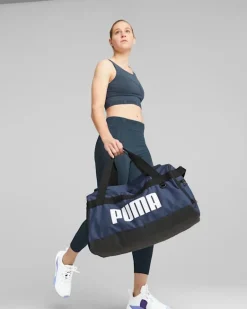 PUMA - Borsone blu e bianco con 2 scomparti e tasca per scarpe