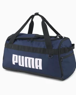 PUMA - Borsone blu e bianco con 2 scomparti e tasca per scarpe
